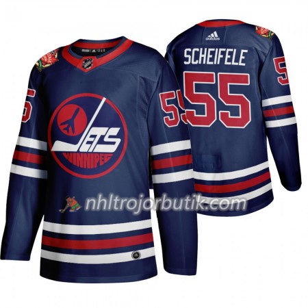 Män Ishockey Winnipeg Jets tröja Mark Scheifele 55 Adidas 2019 Heritage Classic Navy Authentic Män Ishockey Winnipeg Jets tröja Mark Scheifele 55 Adidas 2019 Heritage Classic Navy Authentic